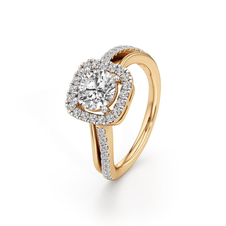 Aria Round Diamond Accent Ring