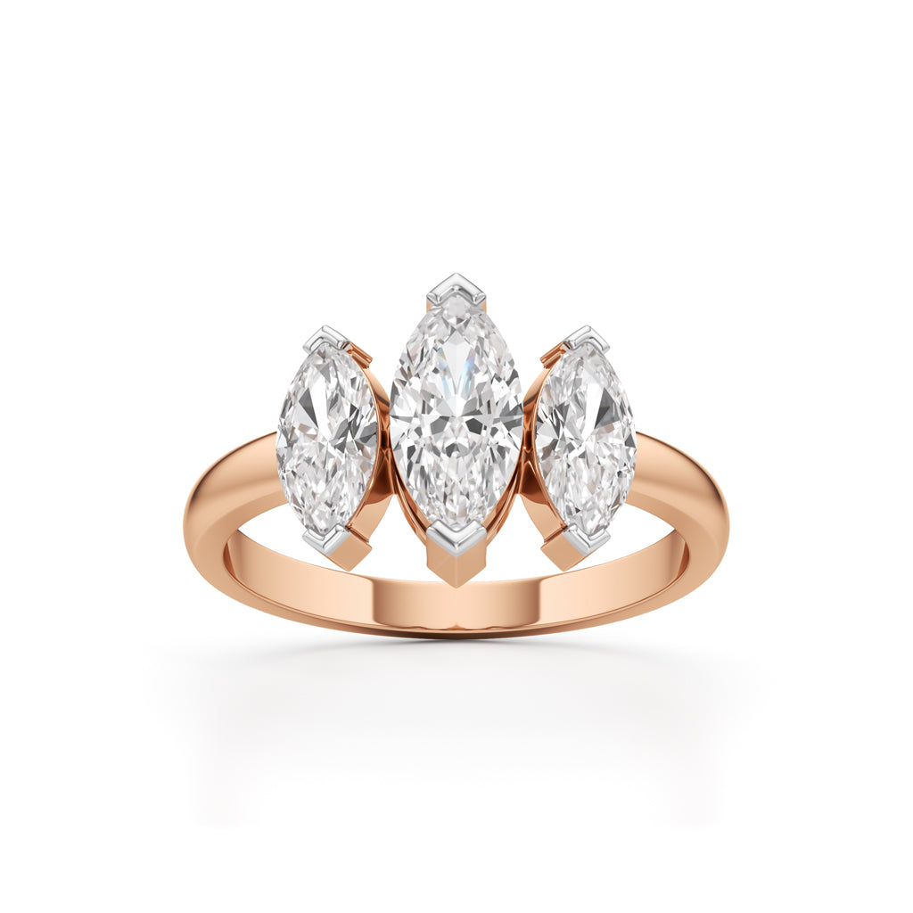 Radiant Marquise Trio Ring