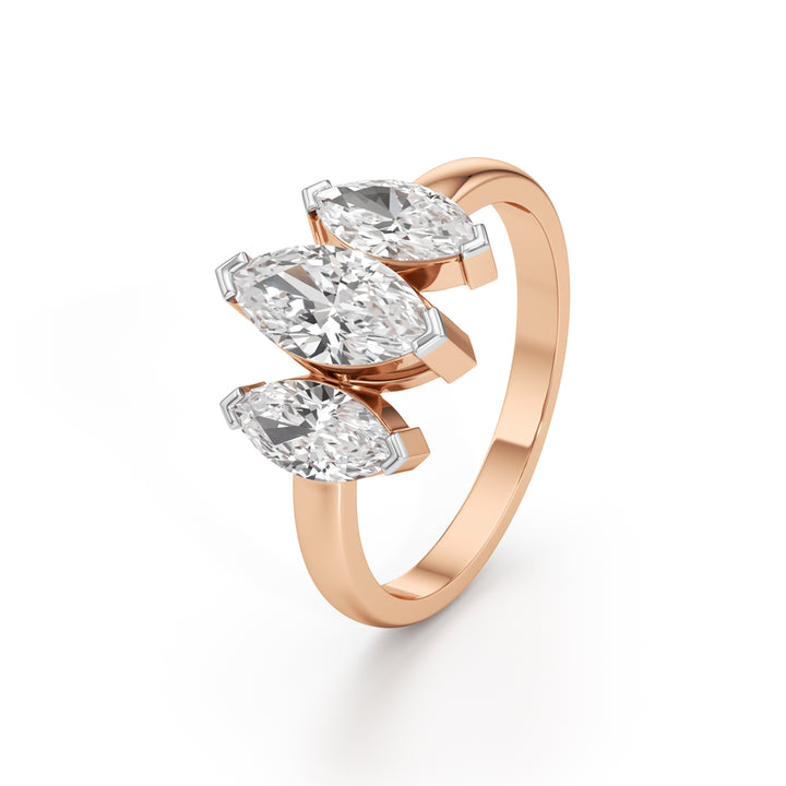 Radiant Marquise Trio Ring