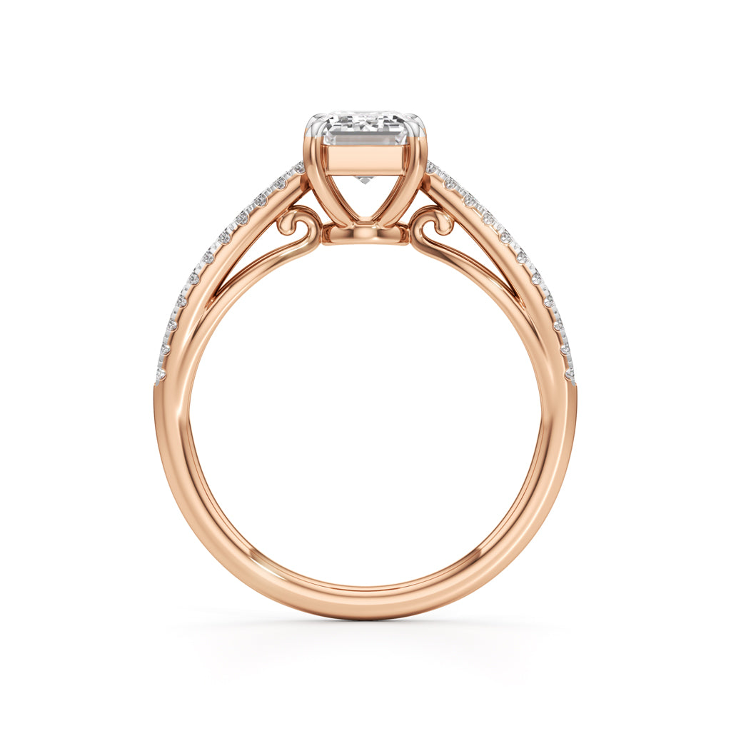 Elowen Emerald Diamond Ring
