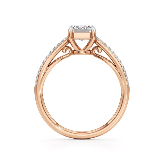 Elowen Emerald Diamond Ring