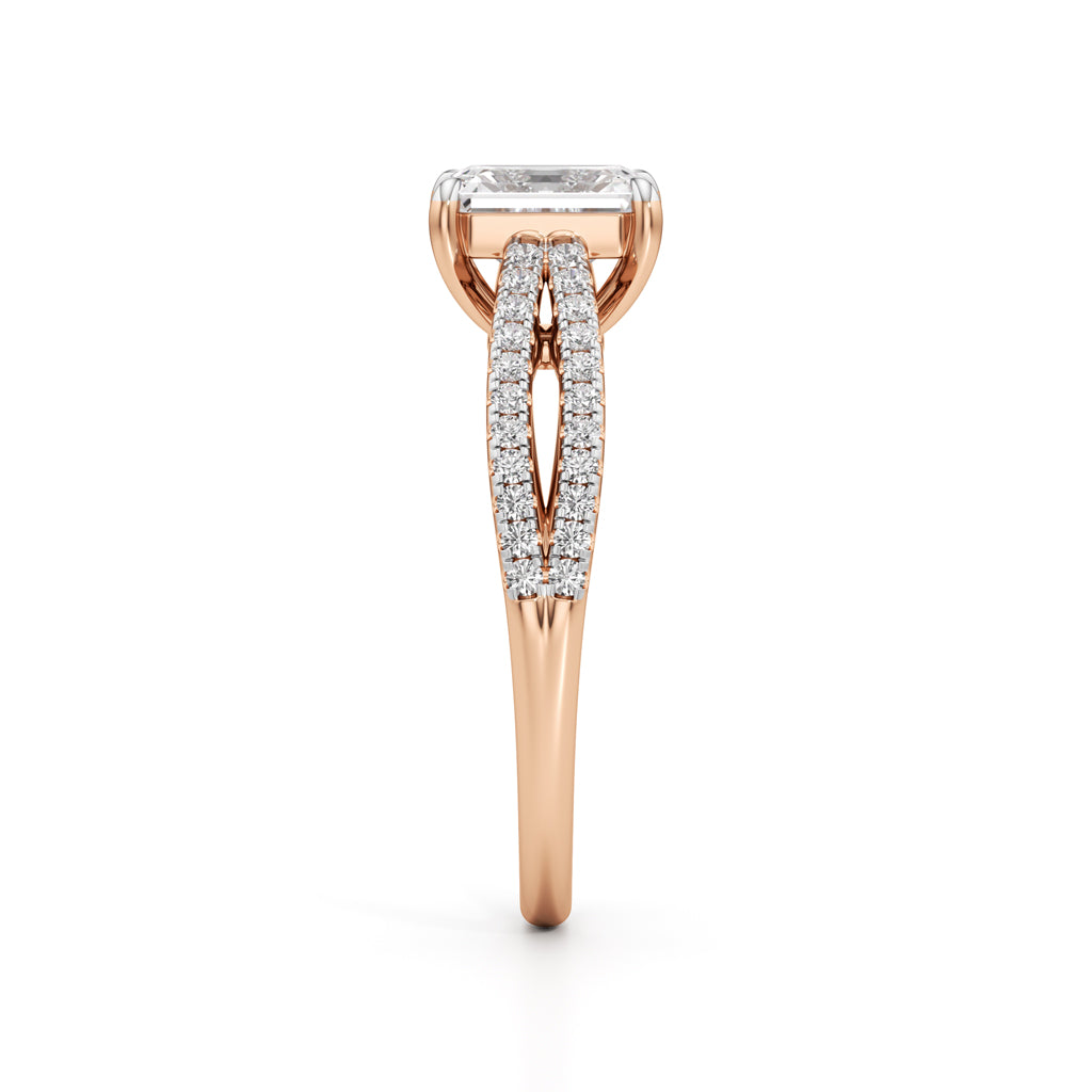 Elowen Emerald Diamond Ring