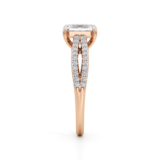 Elowen Emerald Diamond Ring