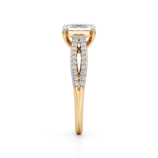 Elowen Emerald Diamond Ring