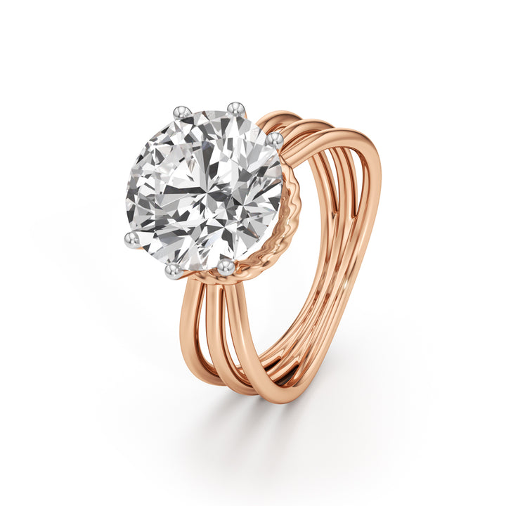 5Ct Round Shape Wedding Collection