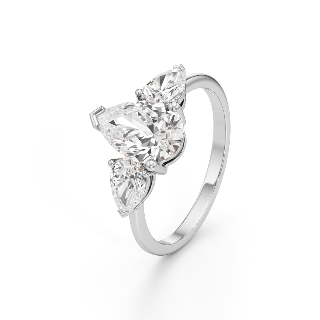 Valence PearCut Diamond Ring