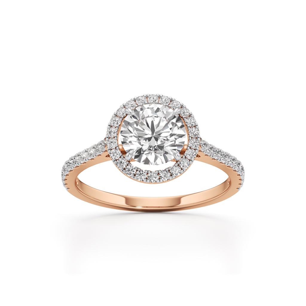 Lumora Solitaire Ring|Rose Gold