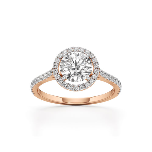 Lumora Solitaire Ring|Rose Gold