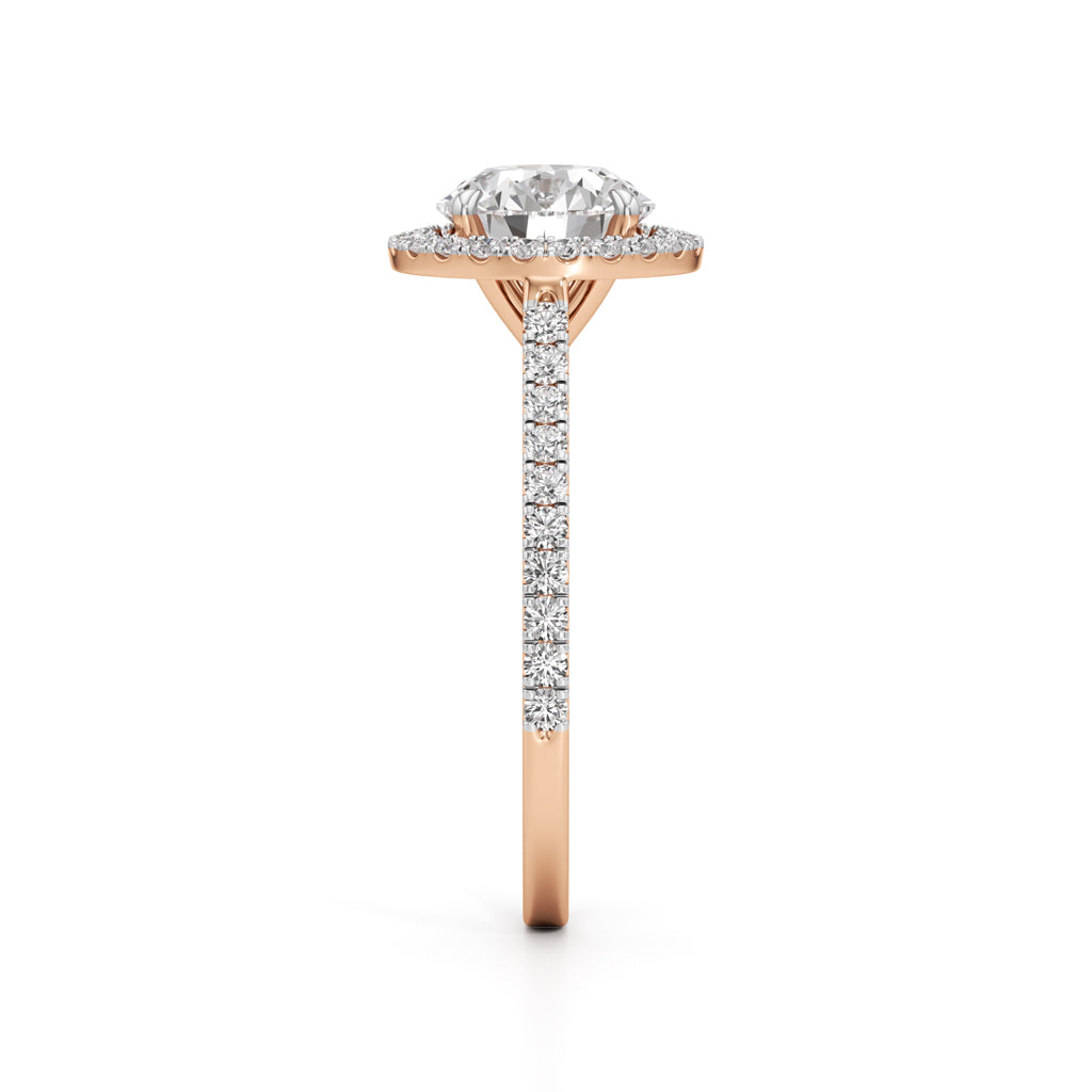 Lumora Solitaire Ring|Rose Gold