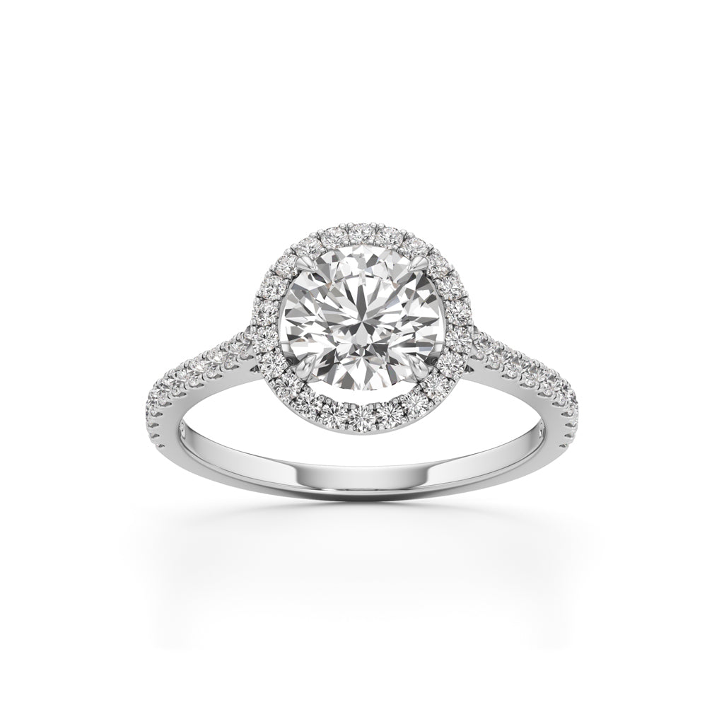 Lumora Solitaire Ring|White Gold
