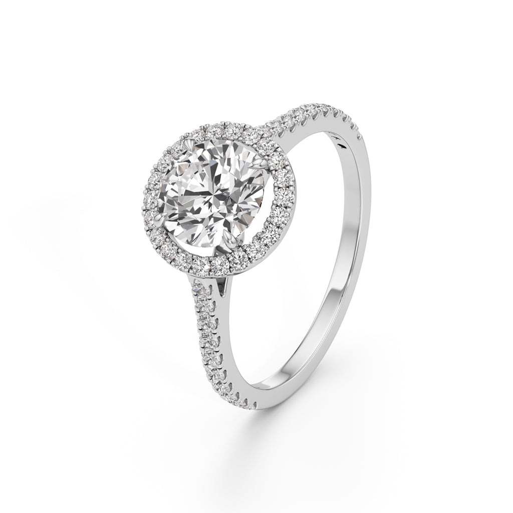 Lumora Solitaire Ring|White Gold