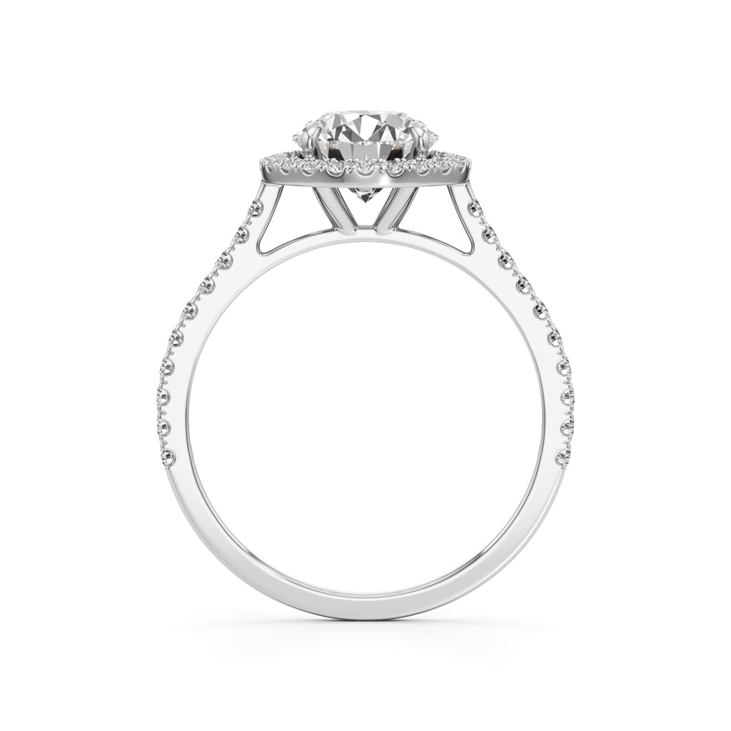 Lumora Solitaire Ring|White Gold