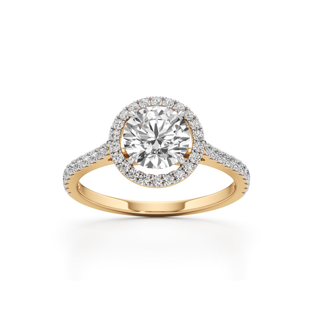 Lumora Solitaire Ring|Yellow Gold