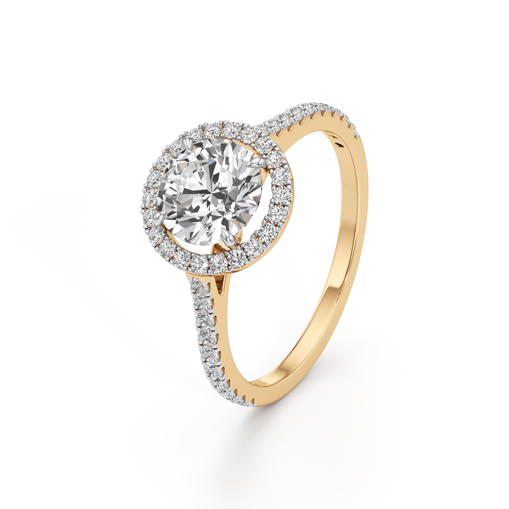 Lumora Solitaire Ring|Yellow Gold