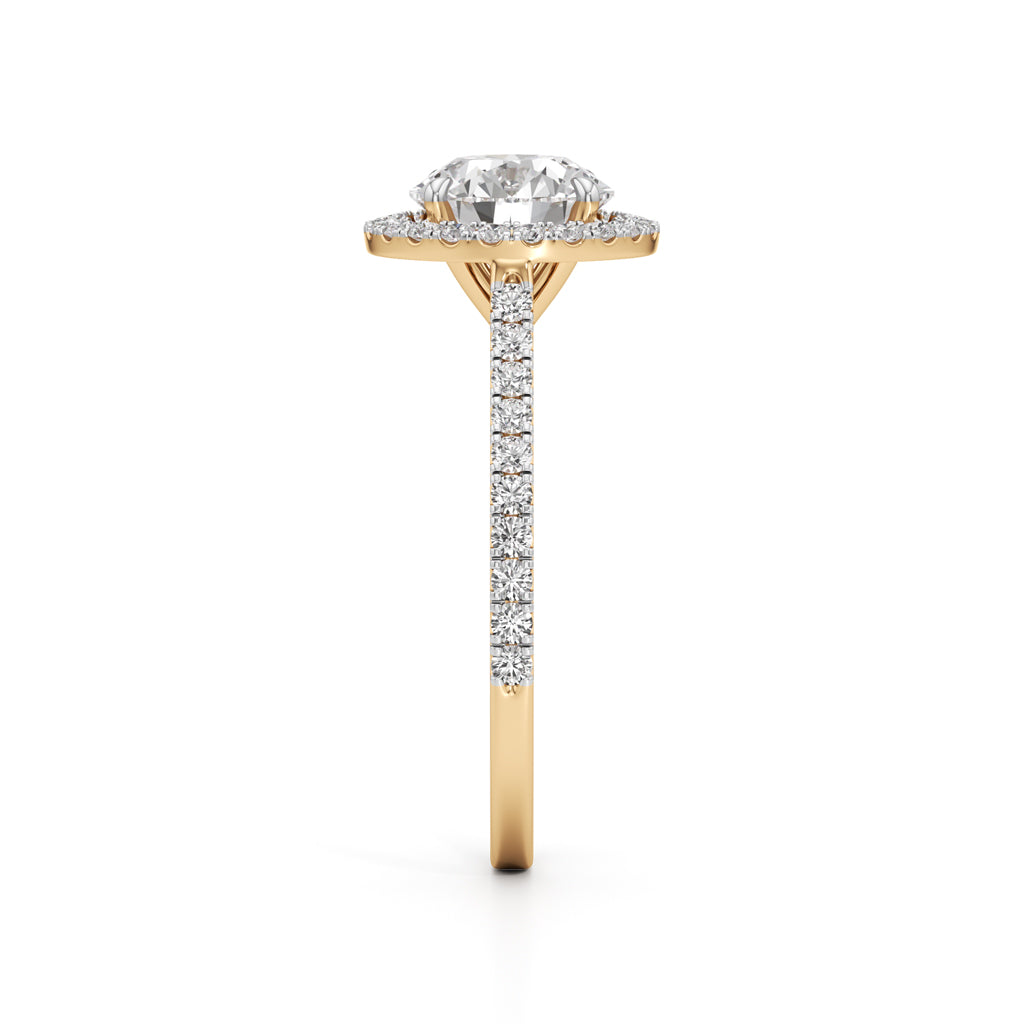 Lumora Solitaire Ring|Yellow Gold
