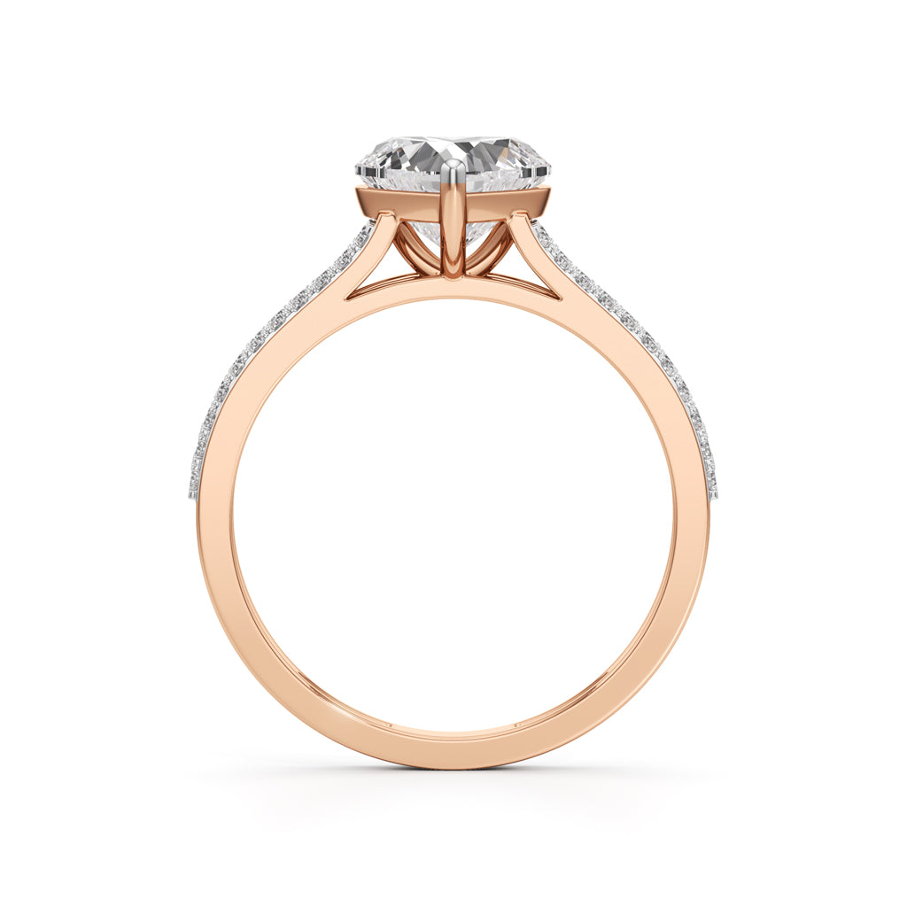 Amora Heart Diamond Ring