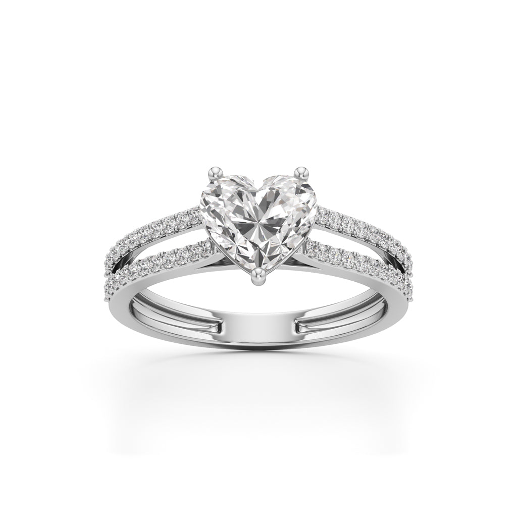 Amora Heart Diamond Ring