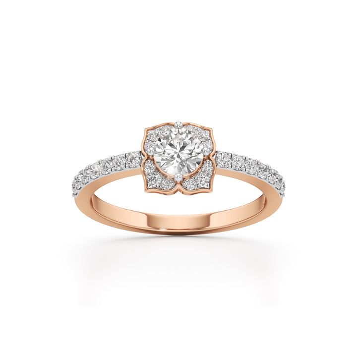Golden Blossom Diamond Ring