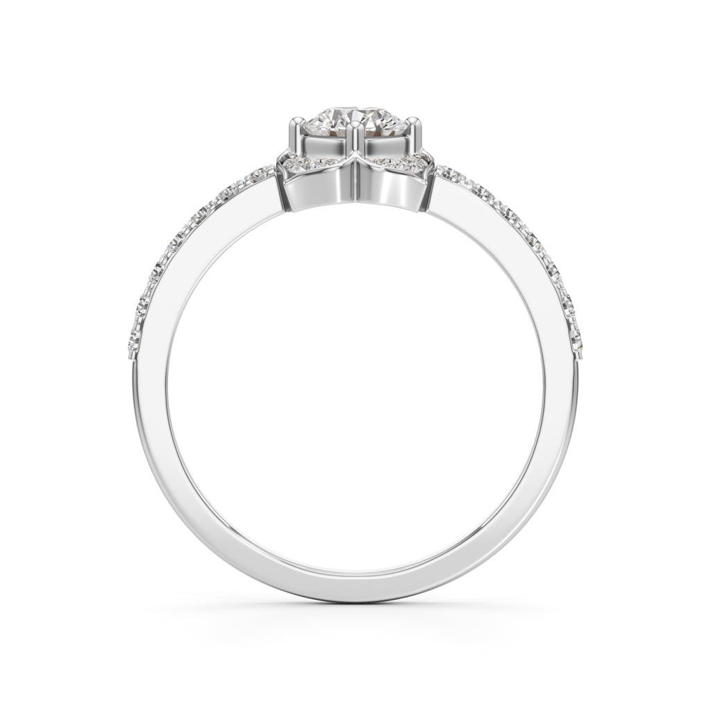 Golden Blossom Diamond Ring