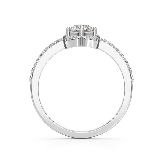 Golden Blossom Diamond Ring