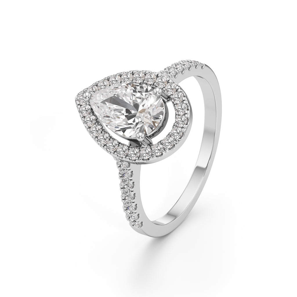 Elowen Teardrop Spark Ring