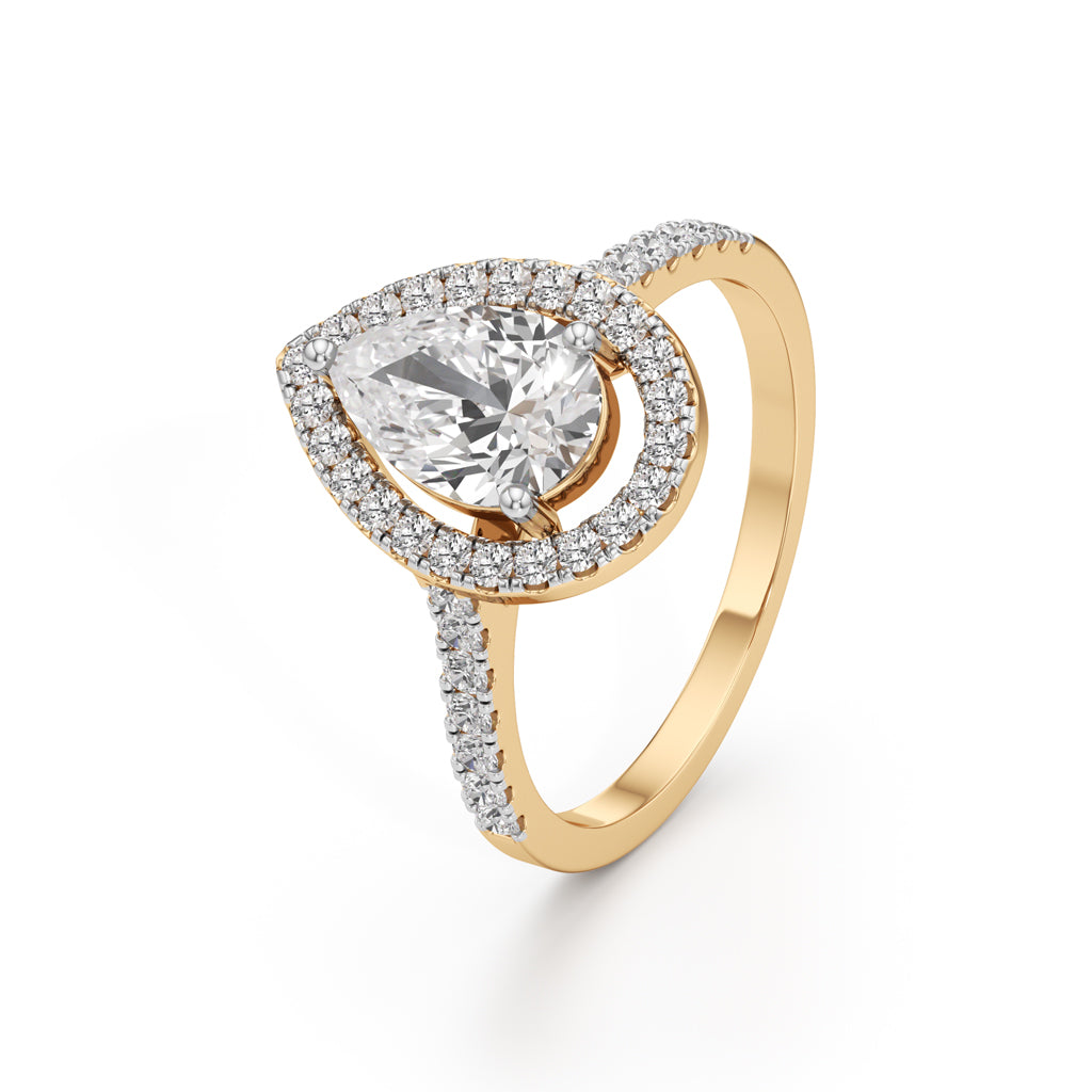 Elowen Teardrop Spark Ring