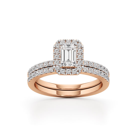 Elowen Emerald Trio Ring