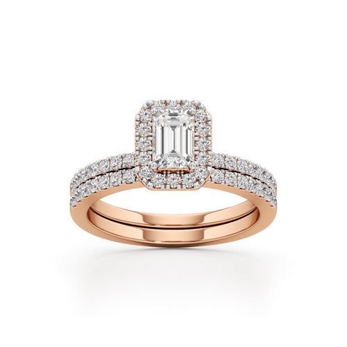 Elowen Emerald Trio Ring
