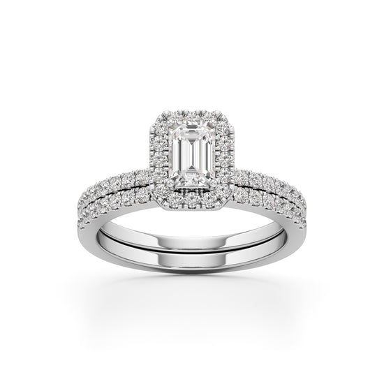 Elowen Emerald Trio Ring