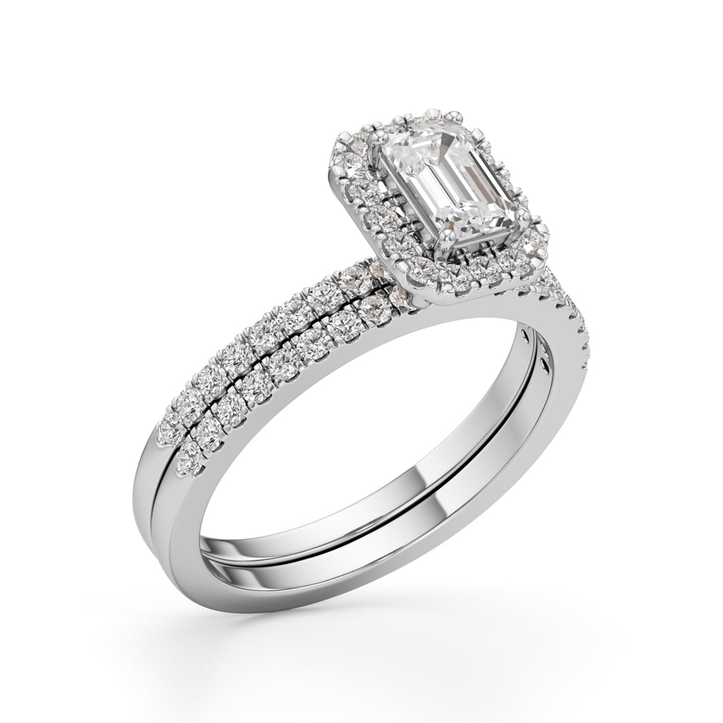 Elowen Emerald Trio Ring