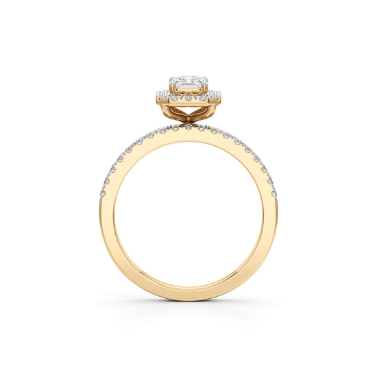 Elowen Emerald Trio Ring