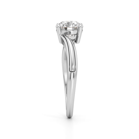 Elara Round Solitaire Ring
