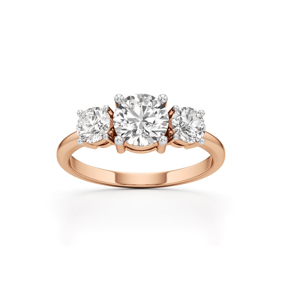 Aura Three-Stone Radiance Ring