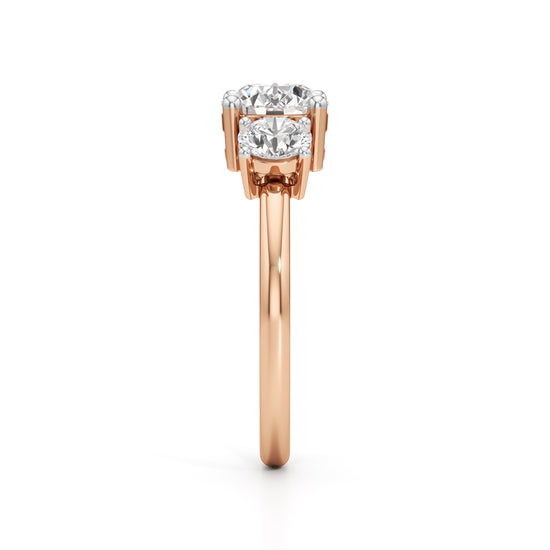 Aura Three-Stone Radiance Ring