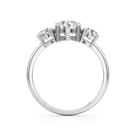 Aura Three-Stone Radiance Ring