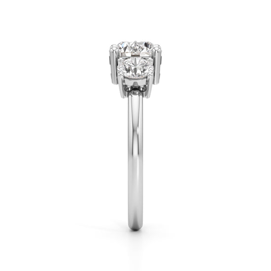 Aura Three-Stone Radiance Ring