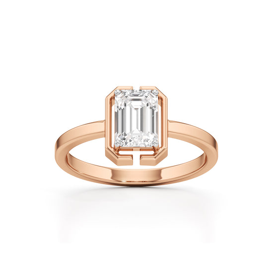 Clarisse Emerald Solitaire