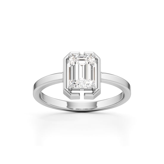 Clarisse Emerald Solitaire