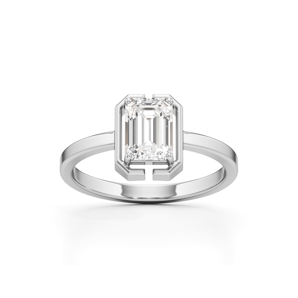 Clarisse Emerald Solitaire