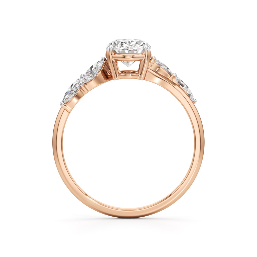 Elanora Oval Marquise Ring