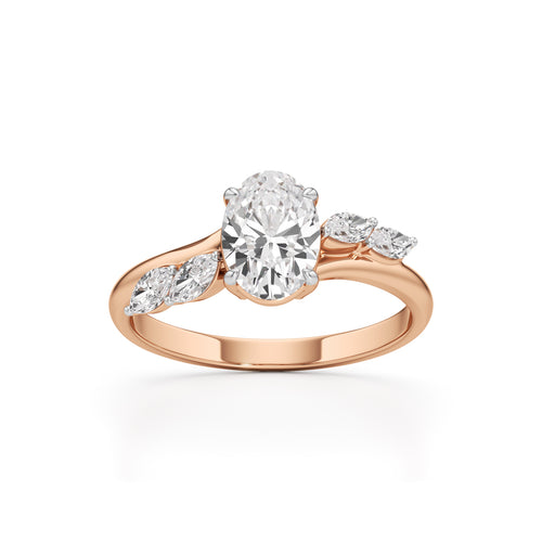 Elanora Oval Marquise Ring