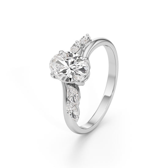 Elanora Oval Marquise Ring