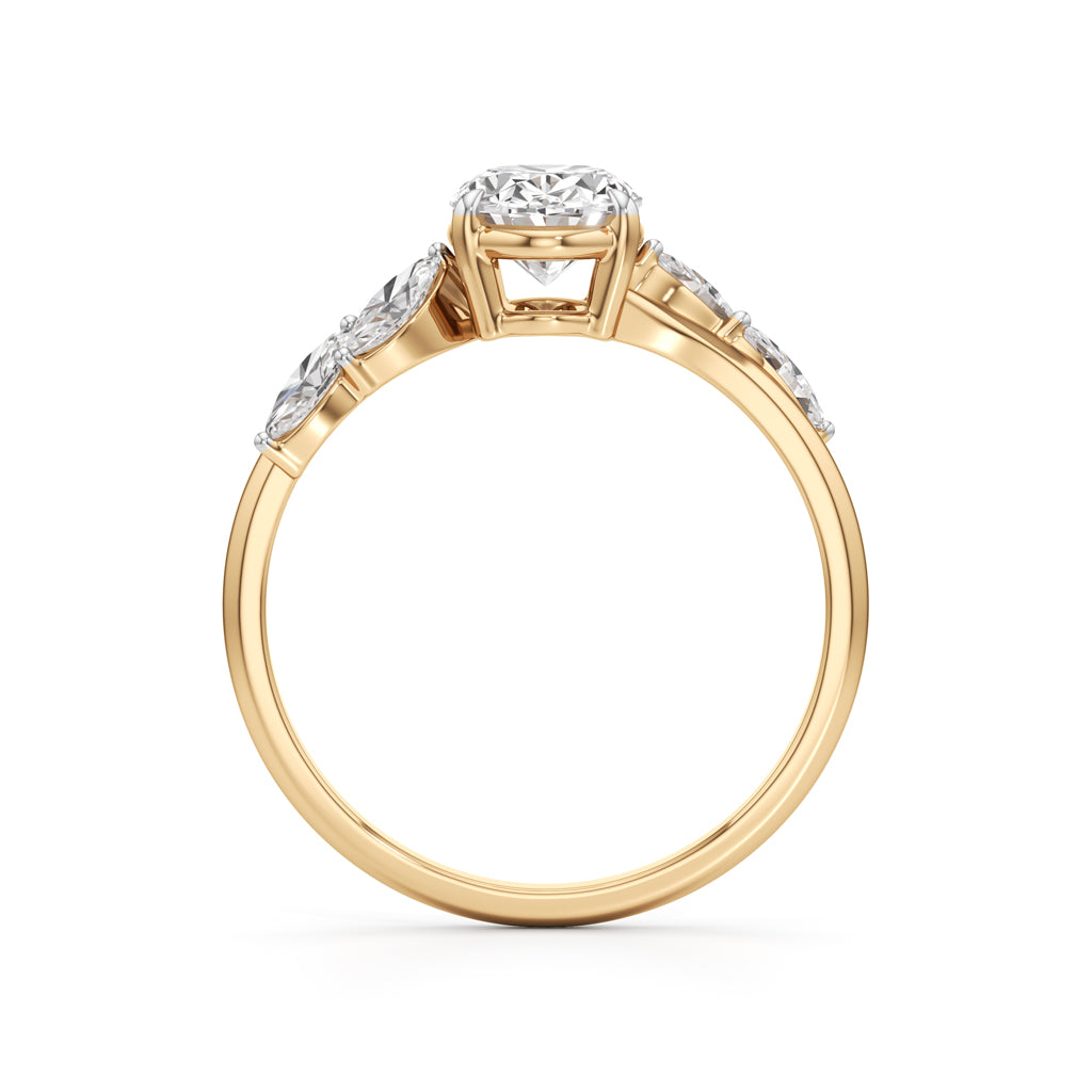 Elanora Oval Marquise Ring