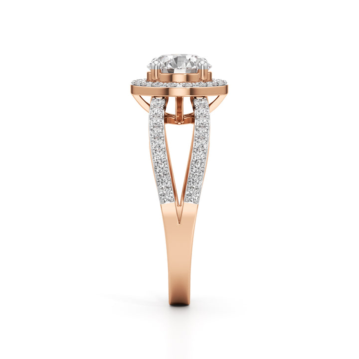 Solenne Round Diamond Ring