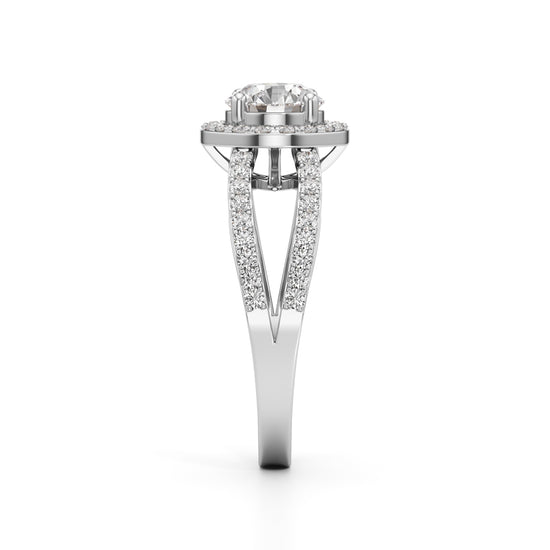 Solenne Round Diamond Ring