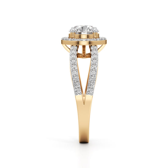 Solenne Round Diamond Ring