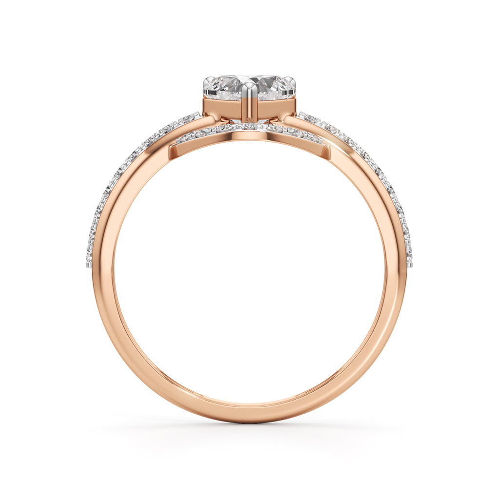 Aurelia Heart Halo Ring