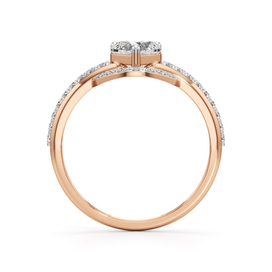 Aurelia Heart Halo Ring