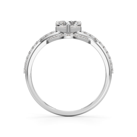 Aurelia Heart Halo Ring