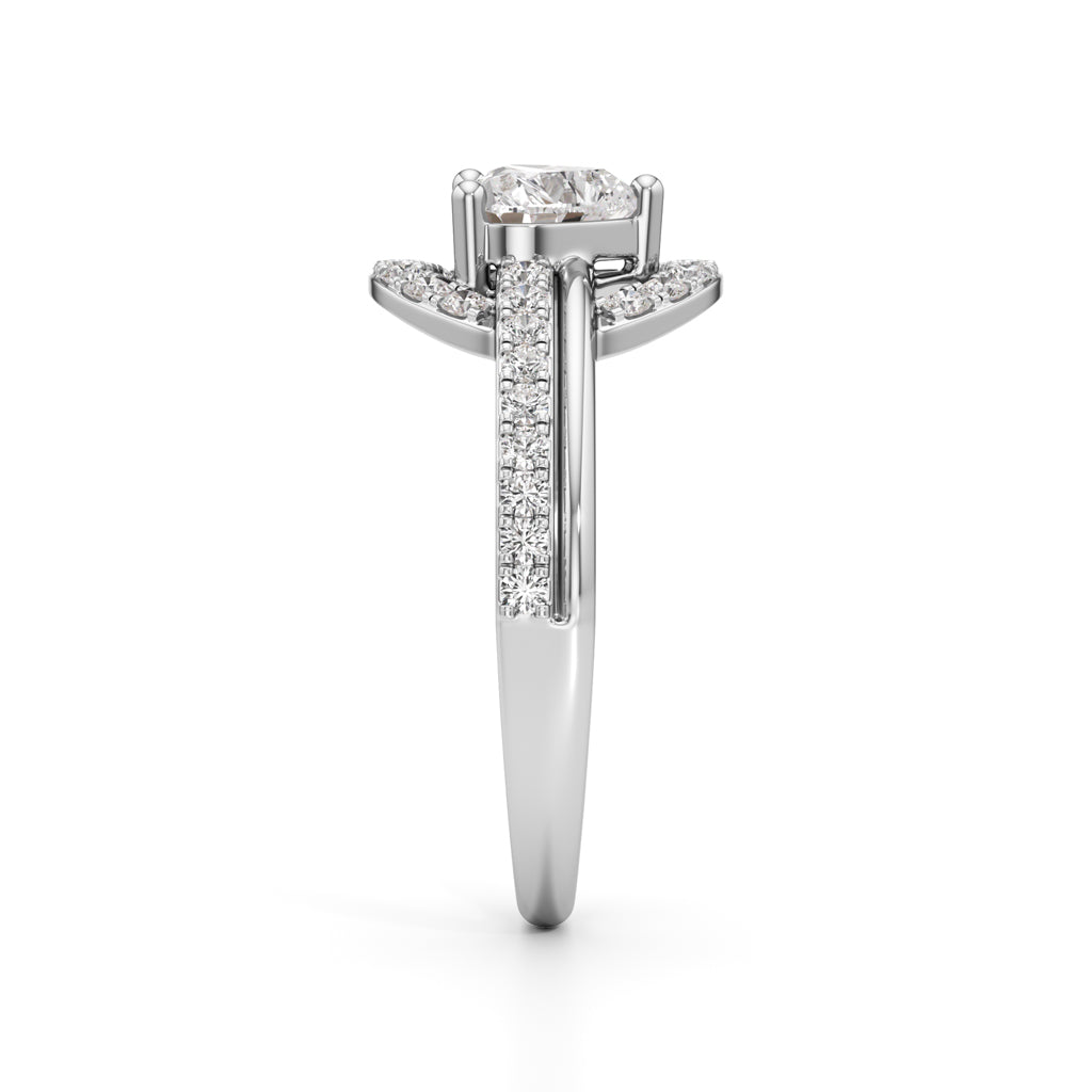 Aurelia Heart Halo Ring